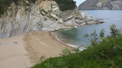 La playa de Muriola, en Barrika (Bizkaia)