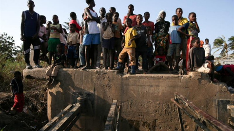 El ciclón Idai, un fenómeno climatológico de categoría 4 que tocó tierra en el centro de Mozambique. TIAGO PETINGA/EFE