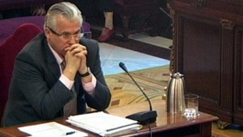 Baltasar Garzón, durante su juicio en el Supremo por investigar los crímenes del franquismo / EFE