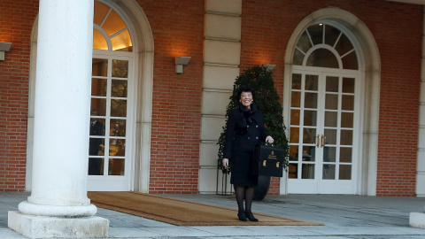 14/01/2020.- La ministra de Educación, Isabel Celaá a su llegada a la Moncloa antes del primer Consejo de Ministros del Gobierno de coalición presidido por Pedro Sánchez, este martes 14 de enero en Madrid. EFE/Emilio Naranjo