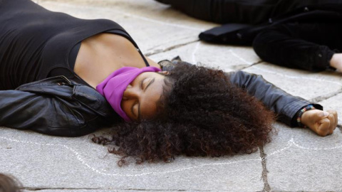 Las calles de Madrid han acogido a miles de personas que se manifestan en la primera gran movilización nacional contra las "violencias machistas"./ EFE