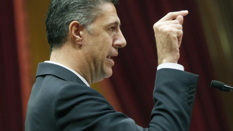 El líder del PPC, Xavier García Albiol, en una intervención en el Parlament. Archivo EFE