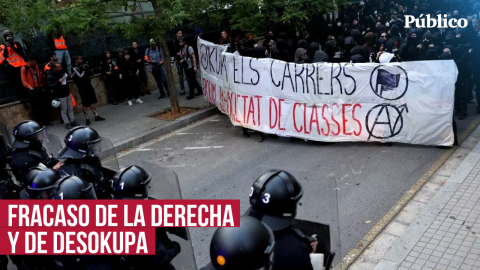 Así fueron las manifestaciones en la Bonanova: un enorme despliegue policial evita enfrentamientos