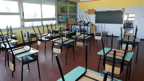 Aula en una escuela de primaria y secundaria.