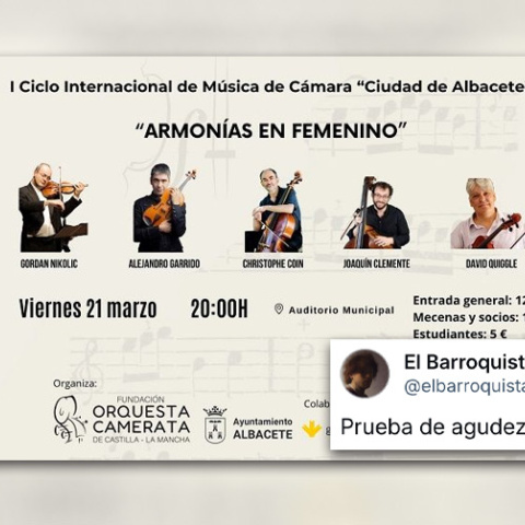 Cartel del concierto 'Armonías en Femenino'