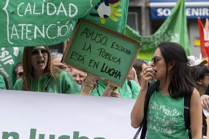 La educación pública de Madrid camina hacia una huelga indefinida