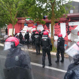 Carga policial en Errekaleor.