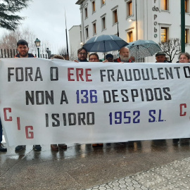 Las trabajadoras en una protesta. /CIG