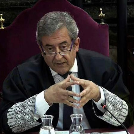 El Fiscal Javier Zaragoza presenta sus conclusiones ante el Tribunal Supremo durante el juicio del 'procés'. (EFE)