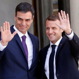 23/06/2018 - Emmanuel Macron y Pedro Sánchez en su última reunión en el Elíseo el 23 de junio de 2018 | EFE/ Archivo