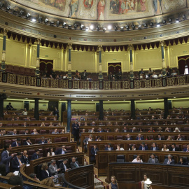 Un momento del pleno del Congreso, durante la moción de censura de Unidos Podemos contra Mariano Rajoy. EFE/Luca Piergiovanni