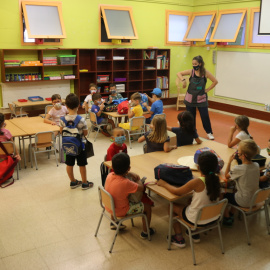 Una classe d'infantil de l'Escola Catalònia de Barcelona. Miquel Codolar | ACN