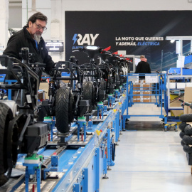 Cadena de muntatge de la fàbrica de Ray Electric Motors a Sant Joan Despí