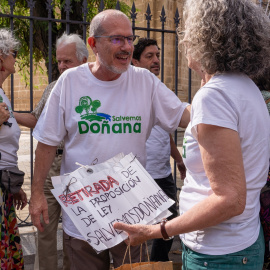 concentración en las puertas del Parlamento Andaluz, a 13 de junio de 2023, en Sevilla, (Andalucía, España)