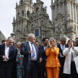 La vicepresidenta segunda y ministra de Trabajo y Economía Social en funciones, Yolanda Díaz en la reunión internacional 'El futuro del trabajo y el diálogo social', a 22 de septiembre de 2023.