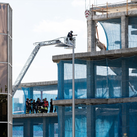 Imagen de archivo de un edificio en obras.