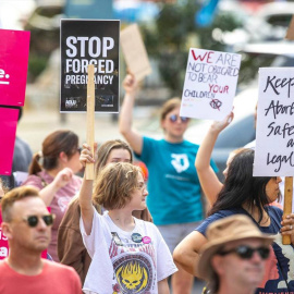 Protesta a favor del aborto seguro en Kentuckey, Estados Unidos, en febrero de 2023.