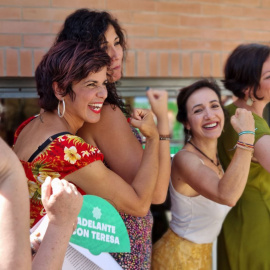 Teresa Rodríguez, en un acto de campaña.