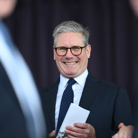 5 de junio de 2024. Keir Starmer en la conmemoración por el 80º aniversario del Día-D en Reino Unido.