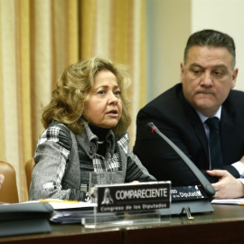 La fiscal general del Estado, Consuelo Madrigal, en una comparecencia parlamentaria. E.P.