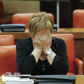 La vicepresidenta primera de Congreso de los Diputados, Celia Villalobos, durante una reunión del Grupo Parlamentario Popular. EFE/BALLESTEROS