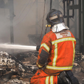 Bombero imagen de archivo