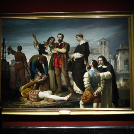 Imagen de archivo de la obra pictórica 'Los comuneros Padilla, Bravo y Maldonado en el patíbulo' (1860), en el Museo Nacional del Prado (Madrid). - EUROPA PRESS