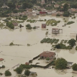 13/09/2019 - Vista de Molina del Segura (Murcia) afectada por la gota fría. / REUTERS