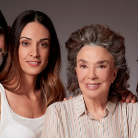 PabloTrapero, con las protagonistas de 'La quietud', Martina Gusman, Graciela Borges y Bérénice Bejo.