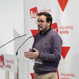 28/1/24 - El todavía coordinador de IU, Alberto Garzón.