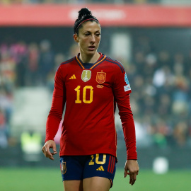 Imagen de archivo de la futbolista Jennifer Hermoso en su partido contra Italia en la Jenni Hermoso Women's Nations League.