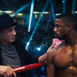 Sylvester Stallone y Michael B. Jordan, en una escena de la película