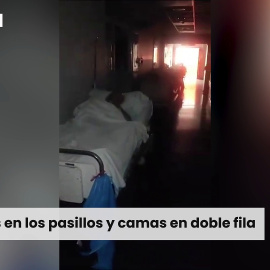 La grave situación del Hospital La Paz de Madrid: "Pacientes en los pasillos y camas en doble fila"