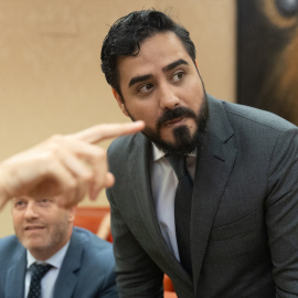 El eurodiputado electo Luis 'Alvise' Pérez Fernández durante un acto en el Congreso de los Diputados, a 1 de julio de 2024.