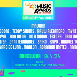 Cartel oficial de LOS40 Music Awards 2024. Foto: LOS40.