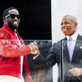 El rapero estadounidense Sean Combs (Diddy) y el alcalde de la ciudad de Nueva York, Eric Adams, en una foto de archivo. — Michael Brochstein / Zuma Press Wi / Dpa / Europa press