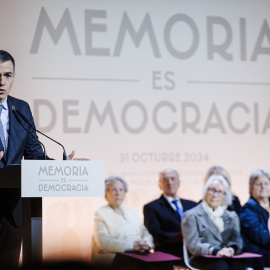 El presidente del Gobierno, Pedro Sánchez, preside el acto con motivo de la celebración del ‘Día de Recuerdo y Homenaje a todas las víctimas del golpe militar, la Guerra y la DictaduraCarlos Luján / Europa Press10 DICIEMBRE 2024;PRESIDENTE;GOBIERNO;HMENAJE;VICTIMAS;DICTADURA;MEMORIA DEMOCRÁTICA10/12/2024