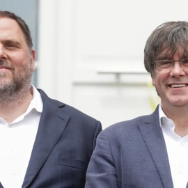 Junqueras i Puigdemont, en una imatge l'any 2021