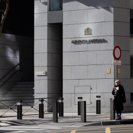 Foto de archivo de la entrada a la Audiencia Nacional en Madrid.