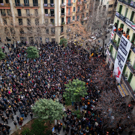 Foto de archivo de una concentración del Sindicato de Inquilinos de Catalunya en contra del desalojo de la Casa Orsola.