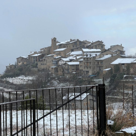 Nevada a Estamariu, a l'Alt Urgell.