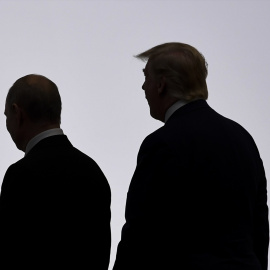 Vladimir Putin y Donald Trump, en la cumbre del G-20 de Osaka (Japón), en junio de 2019.