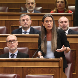 Míriam Nogueras, portavoz de Junts en el Congreso, durante la sesión de control de este miércoles.