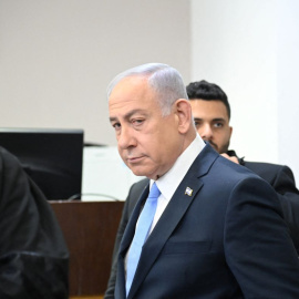 El primer ministro israelí, Benjamin Netanyahu, en Tel Aviv, a 12 de febrero de 2025.