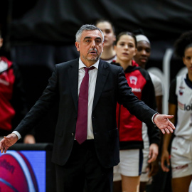 El exentrenador del club de baloncesto Lointek Gernika, Mario López, en una imagen de archivo.