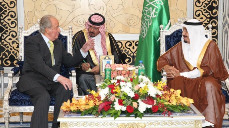 Juan Carlos I con el rey saudí EFE