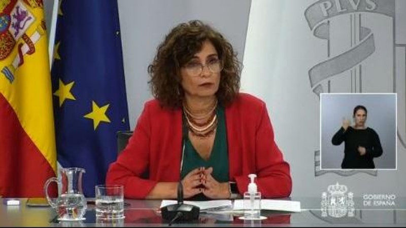 La portavoz del Gobierno y ministra de Hacienda, María Jesús Montero. / MONCLOA
