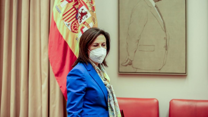 09/03/2022.- La ministra de Defensa, Margarita Robles, a su llegada a la Comisión de Defensa, en el Congreso de los Diputados, a 9 de marzo de 2022, en Madrid (España). Durante su intervención ha informado del desarrollo de las operaciones de las Fuerzas