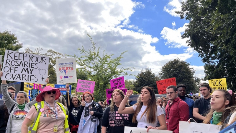 La Marcha de Mujeres, en Washington, Estados Unidos, contra la prohibición del aborto.