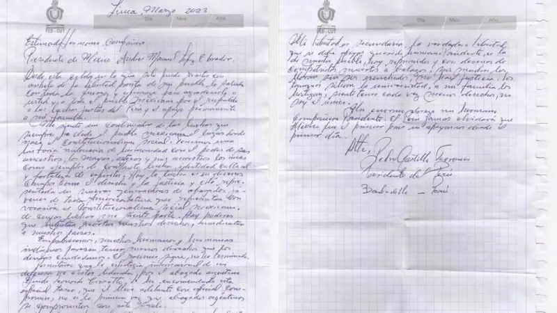 Carta de Pedro Castillo a López Obrador